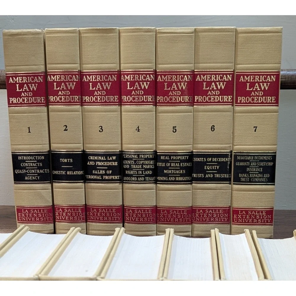 Complete Set American Law & Procedure La Salle Extension University 1962 Vo 1-14